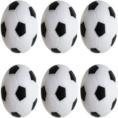 TOSAMZOO 6 Pack Foosball Table Replacement, 1.42 Inch/36mm Black and White Table Soccer Balls for Foosball Accessory Replacements World Cup Gifts