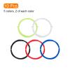 PATIKIL 10M Badminton Racket String, 10 Pack Durable Nylon Racquet Replacement Lines Thread Wire High Elastic for Badminton Training, 5 Colors view 3