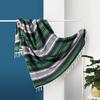 Airooglee 77" L x 46.4" W Large Mexican Blanket - Perfect as Camping Blanket, Yoga Outdoor Beach Serape Picnic Woven Blanket, Boho Home Dcor - Green view 1