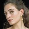 Gold Geometry Drop Clip On Earrings for Women Clip Earrings Fashion Earrings view 3