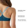 b.tempt'd by Wacoal Womens Shadow Scene Front Close Racerback Push Up Bra, 958268 Bra, Blue Coral, 34D view 4