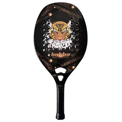Gloperti Beach Tennis Racket,Carbon Fiber 22mm Sand Grit Face with EVA Memory Foam Core Power Spin Beach Tennis Racket