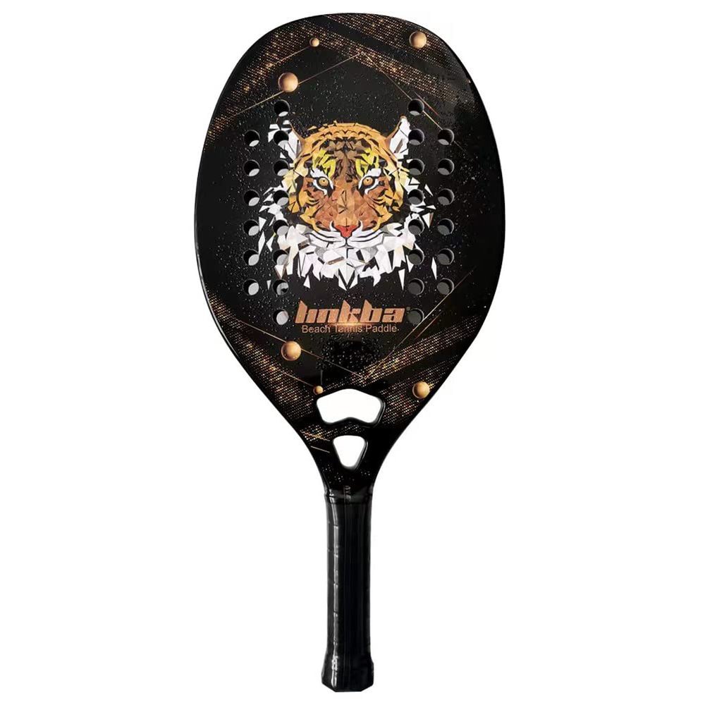 Gloperti Beach Tennis Racket,Carbon Fiber 22mm Sand Grit Face with EVA Memory Foam Core Power Spin Beach Tennis Racket
