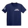 Fire Rescue - Uniform Dress Up Infant/Toddler Cotton Jersey T-Shirt (Navy - Fire Rescue, 24 Months) view 1