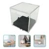 ULTECHNOVO 2pcs Baseball Display Box Baseball Case Display Single Display Cases Frame Display Case Baseball Bases Clear Showcase Display Cabinet Case for Golfs Ball Box Number view 2