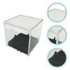 ULTECHNOVO 2pcs Baseball Display Box Baseball Case Display Single Display Cases Frame Display Case Baseball Bases Clear Showcase Display Cabinet Case for Golfs Ball Box Number view 3