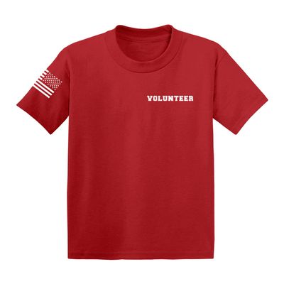 Haase Unlimited Volunteer - Uniform Dress Up Infant/Toddler Cotton Jersey T-Shirt (Red - Volunteer, 3T)