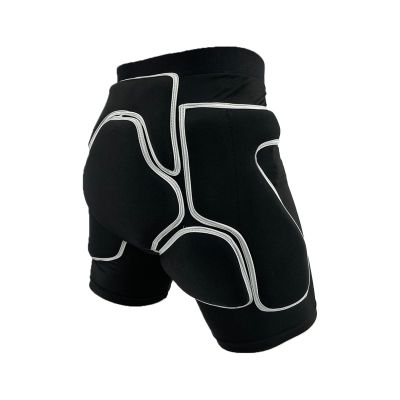Protective Padded Shorts Hip Butt Padded Short Pants Butt Tailbone Protection Shorts for Football, Softball Grey XL