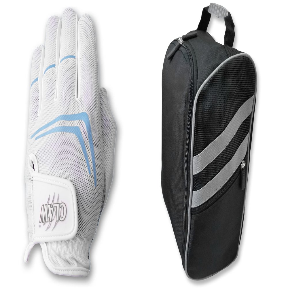 CaddyDaddy Claw Golf Glove for Women & Modern Golf Shoe Bag