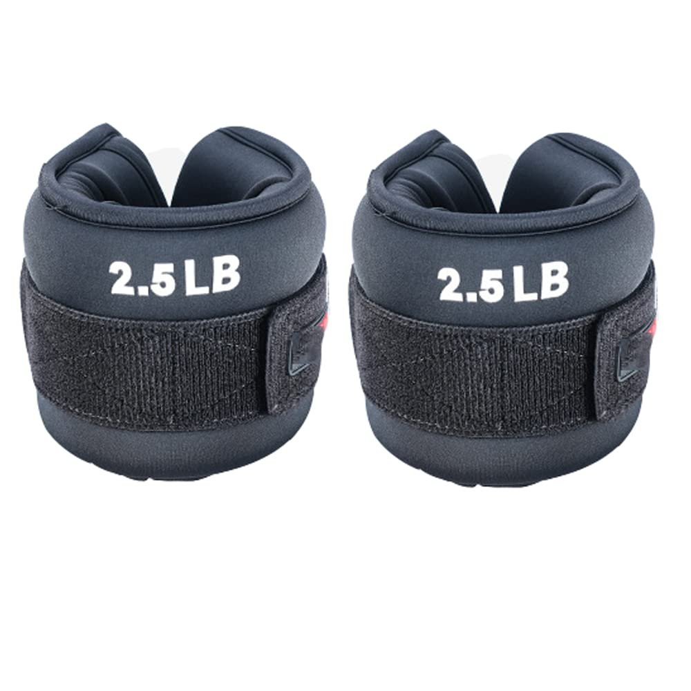 POKEAT 1Pair Sports Fitness Boxing Weight Sandbag Weight Adjustable Hand Wrist Weights Soft Iron Sandbags Boxing Yoga Training Equipment,5lb