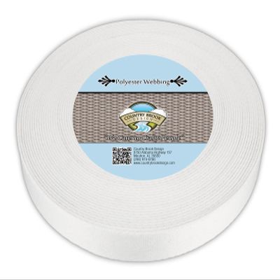 Country Brook Design - Printable Heat Set Polyester Webbing (1 Inch, 10 Yards)