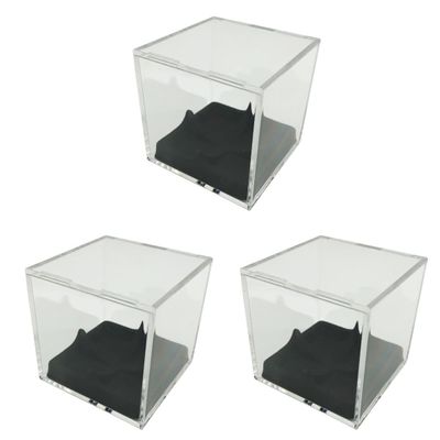 ULTECHNOVO 3pcs Baseball Display Box Tube Baseball Bases Baseball Display Cases Baseball Display Cube Clear Display Case for Figures Display Holder for Softball Model Sports Shoes