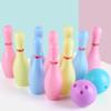 Kids Light up Bowling Ball Toys Set,Bowling Pins Toy Game with 10 Pins & 2 Balls Fun Sports Games Birthday Gifts for Grandkids Kids Toddler Indoor & Outdoor Boys Girls Children 3 4 5 6 Years view 3