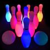 OceanWings Kids Light up Bowling Ball Toys Set,Bowling Pins Toy Game with 10 Pins & 2 Balls Fun Sports Games for Kids Toddler Indoor & Outdoor Boys Girls Children 3 4 5 6 Years view 1