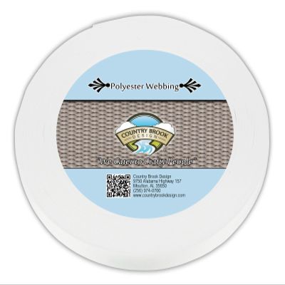 Country Brook Design - 1/2 Inch Printable Heat Set Lanyard Polyester Webbing, 50 Yards