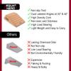 Squat Hero, Cork Squat Wedge Block, Perfect for Knees Over Toes and Full Depth Squat Training, Patent Pending Non-Slip Slant Board, Deadlift Wedge, Calf Stretcher, Quantity 2 view 4