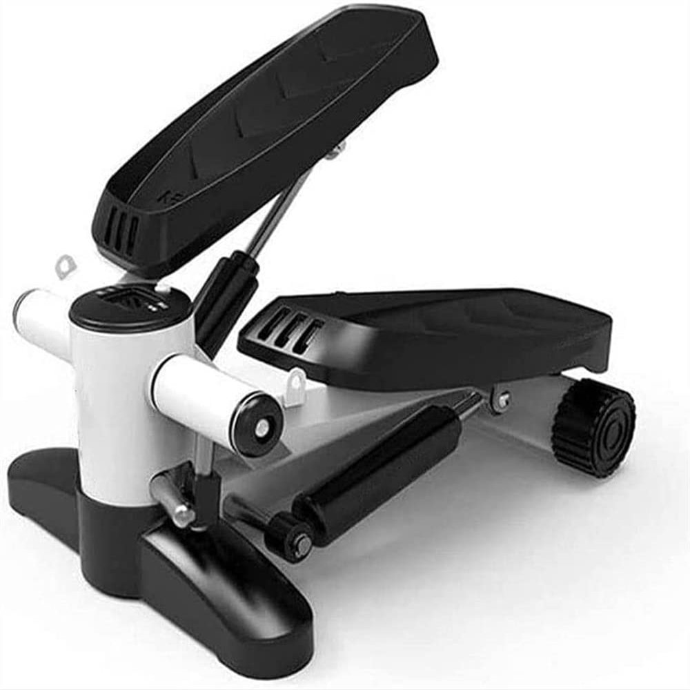 BUZZNN Mini Steppers, Stair Stepper with Resistance Band, Fitness Stepper Exercise Machine, Fitness Machines for Home Office Workout (Color : Black)
