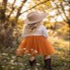 2Bunnies Girl Peony Lace Back A-Line Straight Tutu Tulle Party Flower Girl Dress (Burnt Orange Sleeve Short, 12-18M) view 3