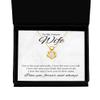 DARINGIFT to My Future Wife Heart Knot Gold Necklace, I Love The Way You Walk, Best Birthday Gifts, Engagement Gifts, Wedding Gifts, Valentines Day Gifts for Wife view 1