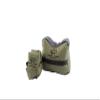 Buffalo Creek Supplies All Weather Durable Front and Rear Shooting Bag Combo, for Target Sports, Shooting Bench Rest Bag for Hunting & Competition Sports- Unfilled (Olive Drab) view 1