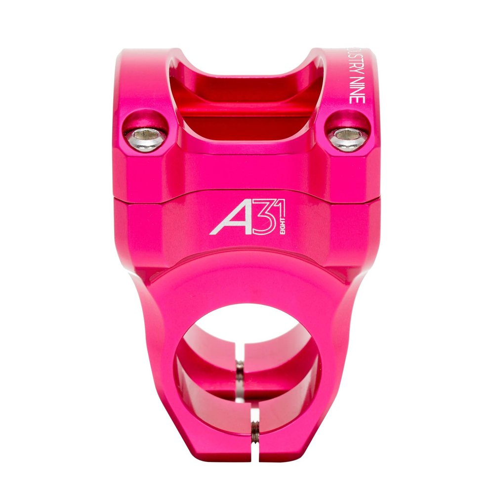 Industry Nine A318 Bike Stem - Pink 31.8mm Mountain Bike Stem with 50mm Length - Made in USA