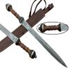 'Forest Hunting  Custom Handmade Roman Gladius Sword Medieval Warrior Damascus Steel Sword Battle Axe, Viking swods, Full Tang Blade view 2