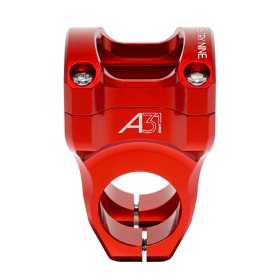 Industry Nine A318 Bike Stem - Red 31.8mm Mountain Bike Stem with 50mm Length - Made in USA