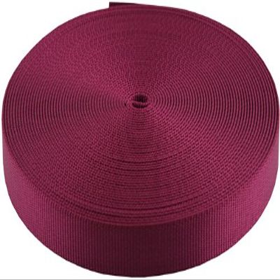 3/4 Inch Burgundy Heavy Plus Nylon Webbing Closeout, 10 Yards