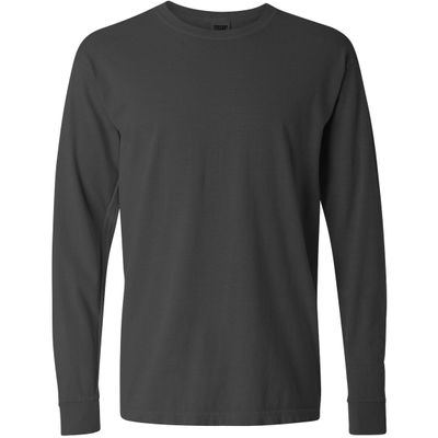 Comfort Colors Adult Long Sleeve Tee, Style 6014 Charcoal