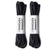 [4 Laces] 2-Pair Pack Waxed Round Oxford Shoe Laces for Dress Shoes Chukka 3/32Inch Thin(#01 Black,59in (150cm)) view 1