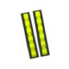 FRESHe Snowboard Stomp Pad 2-Pack - Flourescent Yellow Low Profile Spike Pattern - Specialized Stomp Pad Designed for Better Grip & Adhesion to Snowboards - 2 Pack (Flourescent Yellow Spike) view 1