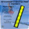 FRESHe Snowboard Stomp Pad 2-Pack - Flourescent Yellow Low Profile Spike Pattern - Specialized Stomp Pad Designed for Better Grip & Adhesion to Snowboards - 2 Pack (Flourescent Yellow Spike) view 2