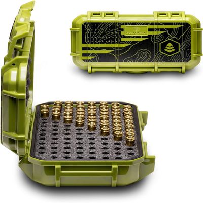 Evergreen Pistol Ammo Case Compatible with 5.7/9mm/.40/.380-100 Rounds Lockable USA Made