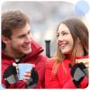 USB Heated Gloves 2 Pairs Winter Warm Heating Mitten Full and Half Hand Warmers Washable Knitting Typing Gloves (Classic Style) view 2