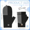 USB Heated Gloves 2 Pairs Winter Warm Heating Mitten Full and Half Hand Warmers Washable Knitting Typing Gloves (Classic Style) view 3