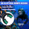 JUSTOOP Scuba Diving Mouthpiece, Silicone Snorkel Mouthpiece Regulator Replacement with Regulator Tie Fits Most Standard Regulators Scuba Diving Accessories, Green view 2