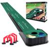 CHAMPKEY Golf Putting Green Indoor - Advanced Guides Golf Putting Mat - Enhance Putting Accuracy and Challenge view 1
