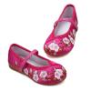 Encanto Costume Shoes for Girls Mary-Jane Flats Shoes Round Toe Ballet Flats Floral Embroidery Shoes with Pumps Comfortable Low Wedge Rose 9 view 1