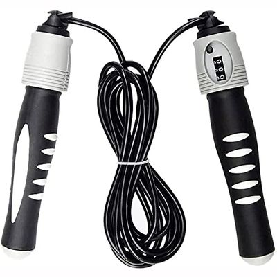 Feiyx Jump Rope for Working Out, Weighted Jumping Rope with Calorie Counter, Tangle-Free Adjustable Skipping Rope for Women Men, Jump Rope