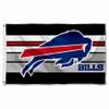 Buffalo Bills Retro Stripes Large 3x5 Flag view 1