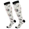 Wusikd Milk Cow Compression Socks for Women and Men Circulation Flowers Long Socks for Athletic Running 1 view 1