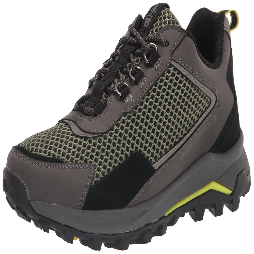 Bass Outdoor Men's Shoe Trek MESH Hiker, DEEP LCHN GN, 9.5