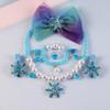 Princess Elsa Wig Elsa Braid Cosplay Long Hair Wig with Braid Necklace Bracelet Earrings Ring Hair Clips Dress up Accessories for Girls view 2