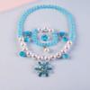 Princess Elsa Wig Elsa Braid Cosplay Long Hair Wig with Braid Necklace Bracelet Earrings Ring Hair Clips Dress up Accessories for Girls view 4