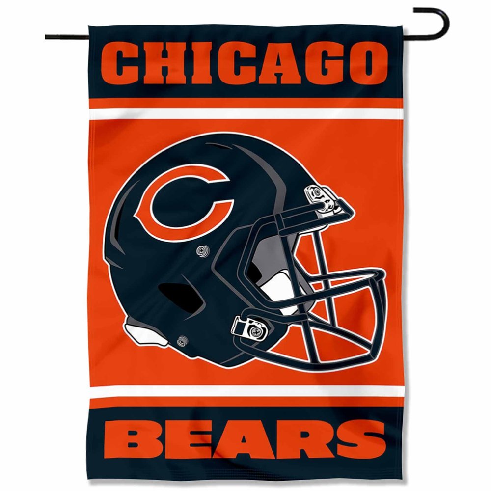 Chicago Bears Helmet Double Sided Garden Banner Flag