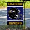 Baltimore Ravens Helmet Double Sided Garden Banner Flag view 2