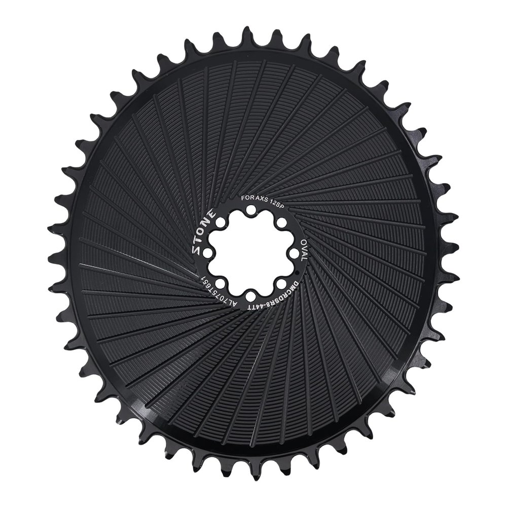 DJC Stone Direct Mount Oval Bike Chainrings for SRAM AXS Flattop 12S Force Red Quard 40T to 56T (48T)