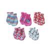 MAMIMAKA Baby Girls Caps Mittens and Thick Warm Socks Cotton Newborn Essentials Accessories (Hats+Gloves+Terry Socks),0-6 Months view 2