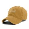 Custom Dad Hats Add Your Text Images Personalized Baseball Caps Adjustable Fit Men Women Yellow view 2