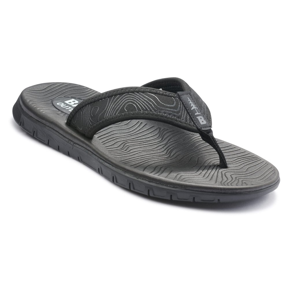 BASS Outdoor Men's Shoe TOPO Thong Sandal,Black,105